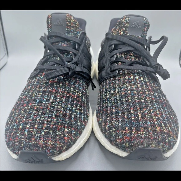 Men’s Size 7.5 - adidas UltraBoost 4.0 Black Multicolor 2019 - F35232 - Picture 9 of 14